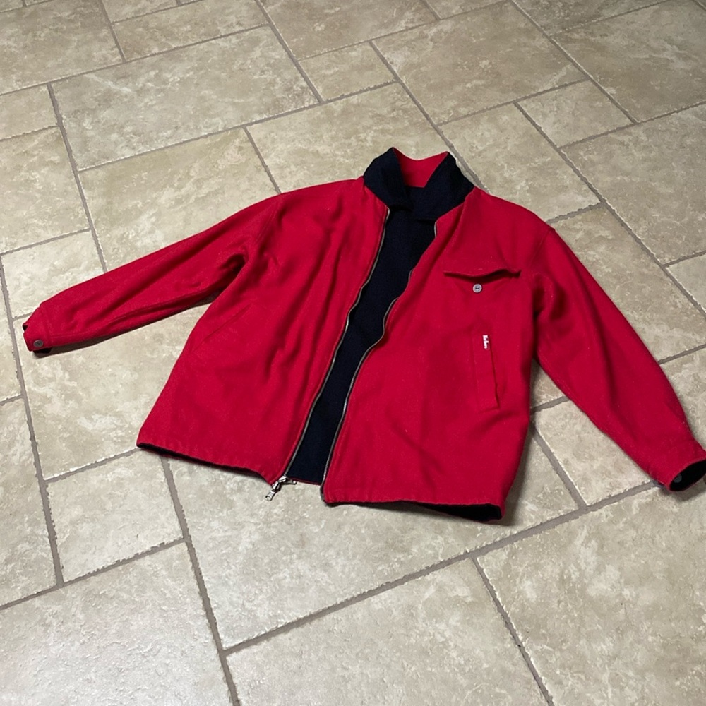 Vintage Marlboro coat, reverses red or black.